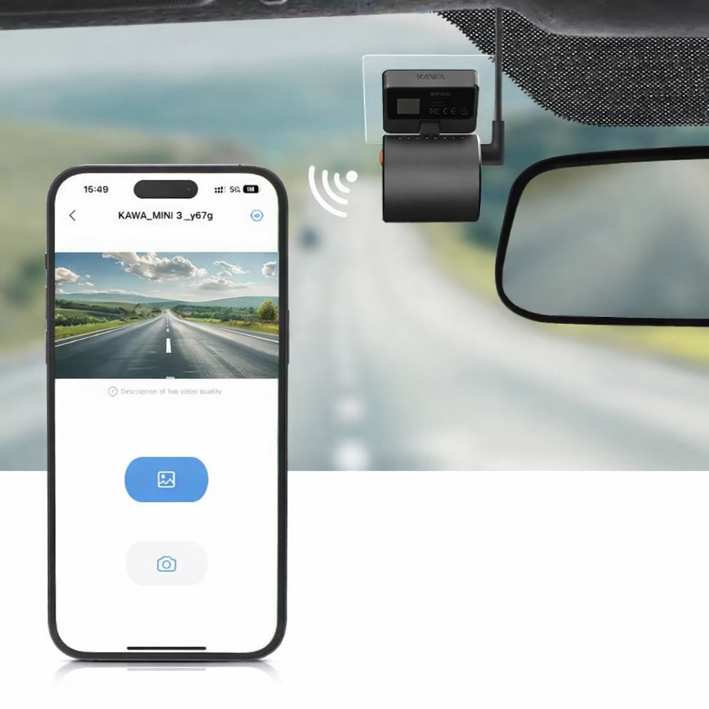 kawa mini 3 - Dashcam 2K compacte WIFI mode parking