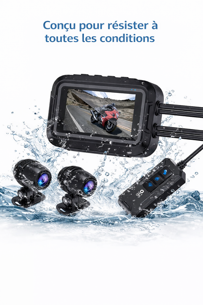 MotoVision M2 - Dascham moto double caméra WIFI GPS étanche