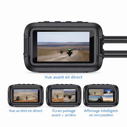 MotoVision M2 - Dascham moto double caméra WIFI GPS étanche
