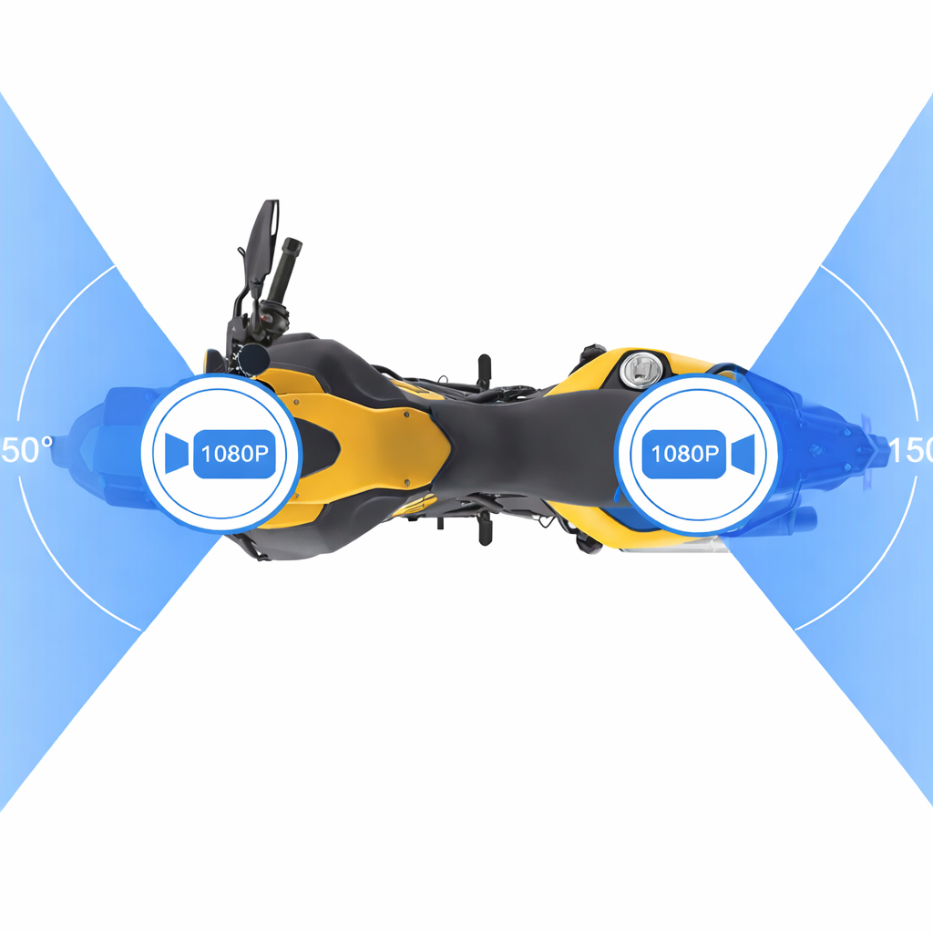 MotoVision M2 - Dascham moto double caméra WIFI GPS étanche
