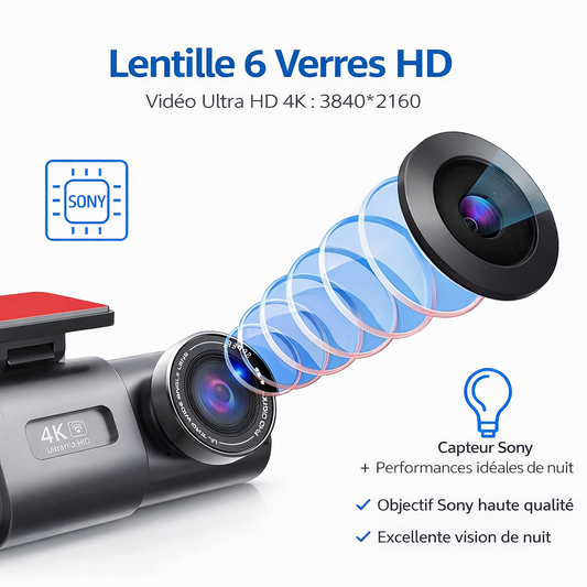 B53 Pro -Dashcam 4K Wi-Fi GPS mode parking