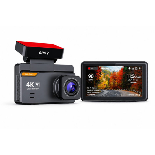 E-ACE 4K - Dashcam avant arrière WIFI GPS mode parking